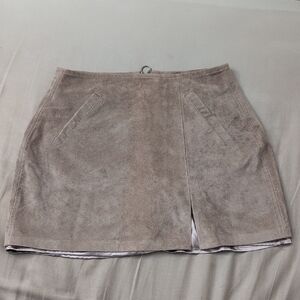 Blank NYC Beige Suede Skirt